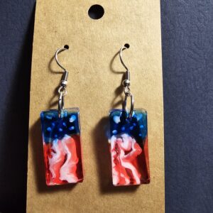 Red, White, and Blue Flag Earrings